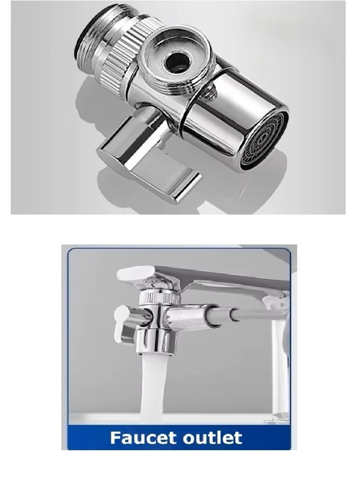Shower Head Set - 2-in-1 Outdoor Bathroom and Kitchen Shower System with Filter and Extendable Hose - Image 4